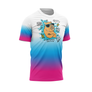CAMISETA TÉRMICA EXCLUSIVE MASCULINA INFANTIL THERMO DRY EXCLUSIVE PERSONALIZADA MASCULINO INFANTIL 4X0 COR ULTRA-HD EPSON 92,7% POLIÉSTER E 7,5% ELASTANO IMPRESSÃO TOTAL TINTA ORIGINAL MADE IN JAPAN