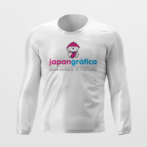 CAMISETA UV50+ MANGA LONGA MALHA ACTIVE PROTEÇÃO SOLAR UV50+ PERSONALIZADA UNISEX MANGA LONGA 4X0 COR ULTRA-HD EPSON 92,7% POLIÉSTER E 7,5% ELASTANO IMPRESSÃO TOTAL TINTA ORIGINAL MADE IN JAPAN