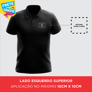 CAMISETAS POLO Tecido Piquet 50% Algodão e 50% Poliéster Masculino e Feminino Impressão Ultra-HD DTF Modelagem Comtemporânea  FRETE GRÁTIS NAS COMPRAS ACIMA DE 100,00, CONSULTE AS REGIÕES.