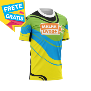 CAMISETA UV50+ MASCULINA MALHA ACTIVE PROTEÇÃO SOLAR UV50+ PERSONALIZADA MASCULINO ADULTO 4X0 COR ULTRA-HD EPSON 92,5% POLIÉSTER | 7,5% ELASTANO IMPRESSÃO TOTAL TINTA ORIGINAL MADE IN JAPAN