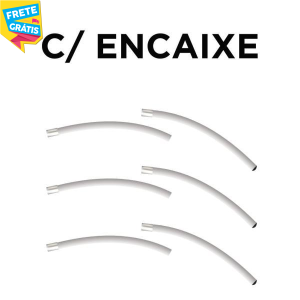 CURVA COM EMENDA COM ENCAIXE - 108CM Tubo de Alumínio Redondo 19,05mm (3/4)  Parede de 1.0mm  