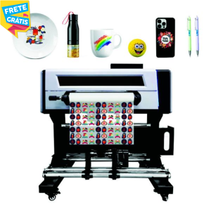 DTF-UV TAMANHO A2 ADESIVO DTF/UV 42CM X 59CM 5 CORES + VERNIZ MÁSCARA DE TRANSFERÊNCIA CORTE RETO TINTA ORIGINAL MADE IN JAPAN