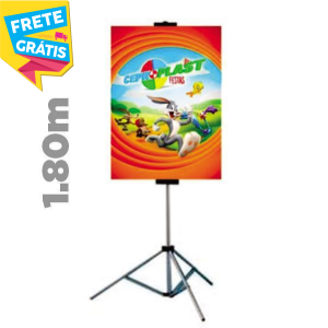Eco Banner c/ Tripé COMPLETO Alumínio Tripé c/ 1.80m 4x0 Tecido ECO Sintético Completo / Ambiente Interno FRETE GRÁTIS NAS COMPRAS ACIMA DE 100,00, CONSULTE AS REGIÕES.