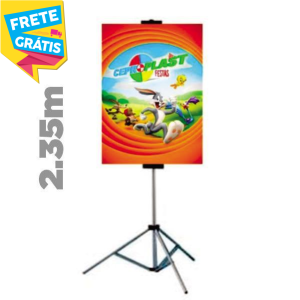 Eco Banner c/ Tripé COMPLETO Alumínio Tripé c/ 2.35m 4x0 Tecido ECO Sintético Completo / Ambiente Interno FRETE GRÁTIS NAS COMPRAS ACIMA DE 100,00, CONSULTE AS REGIÕES.