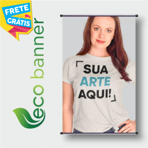 ECO Banner HD 70cm Tecido Fibra Sintética DTEX Largura de 70cm 4x0 Cor Impressão Ultra-HD Sublimática  FRETE GRÁTIS NAS COMPRAS ACIMA DE 100,00, CONSULTE AS REGIÕES.