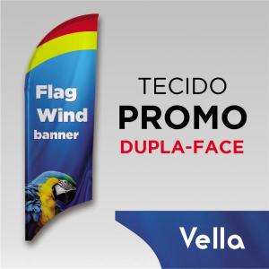 TECIDO PROMOCIONAL VELA TECIDO TECNOSPORT 100% SINTÉTICO 1.95M X 0.65M DUPLA-FACE | IMPRESSÃO ULTRA-HD EPSON LINHA BRANCA COSTURA OVERLOQUE EXTERNO 