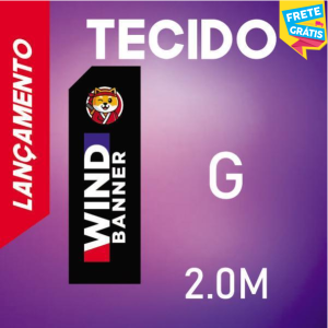 TECIDO (G) WIND FULL Tecido TecnoSport 100% Poliéster 2.0m x 0.65m 4x4 COR Impressão Ultra HD Sublimática Dupla-Face Embalagem RETANGULAR