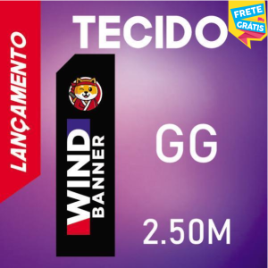 TECIDO (GG) WIND FULL Tecido TecnoSport 100% Poliéster 2.50m x 0.65m 4x4 COR Impressão Ultra HD Sublimática Dupla-Face Embalagem RETANGULAR