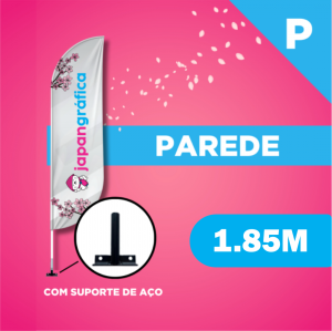 Wind Banner PAREDE (P) TECIDO TECNOSPORT 100% SINTÉTICO 1.85M X 0.65M DUPLA-FACE | IMPRESSÃO ULTRA-HD EPSON ESTRUTURA DE ALUMÍNIO DESMONTÁVEL EmbalagemFACA | PENA | VELA | ÂNGULO SUPORTE DE AÇO