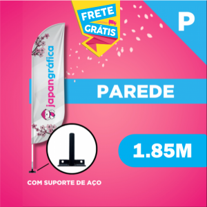 Wind Banner PAREDE (P) TECIDO TECNOSPORT 100% SINTÉTICO 1.85M X 0.65M DUPLA-FACE | IMPRESSÃO ULTRA-HD EPSON ESTRUTURA DE ALUMÍNIO DESMONTÁVEL EmbalagemFACA | PENA | VELA | ÂNGULO SUPORTE DE AÇO